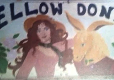 kamari yellow donkey first discoteque santorini stories behind village names
